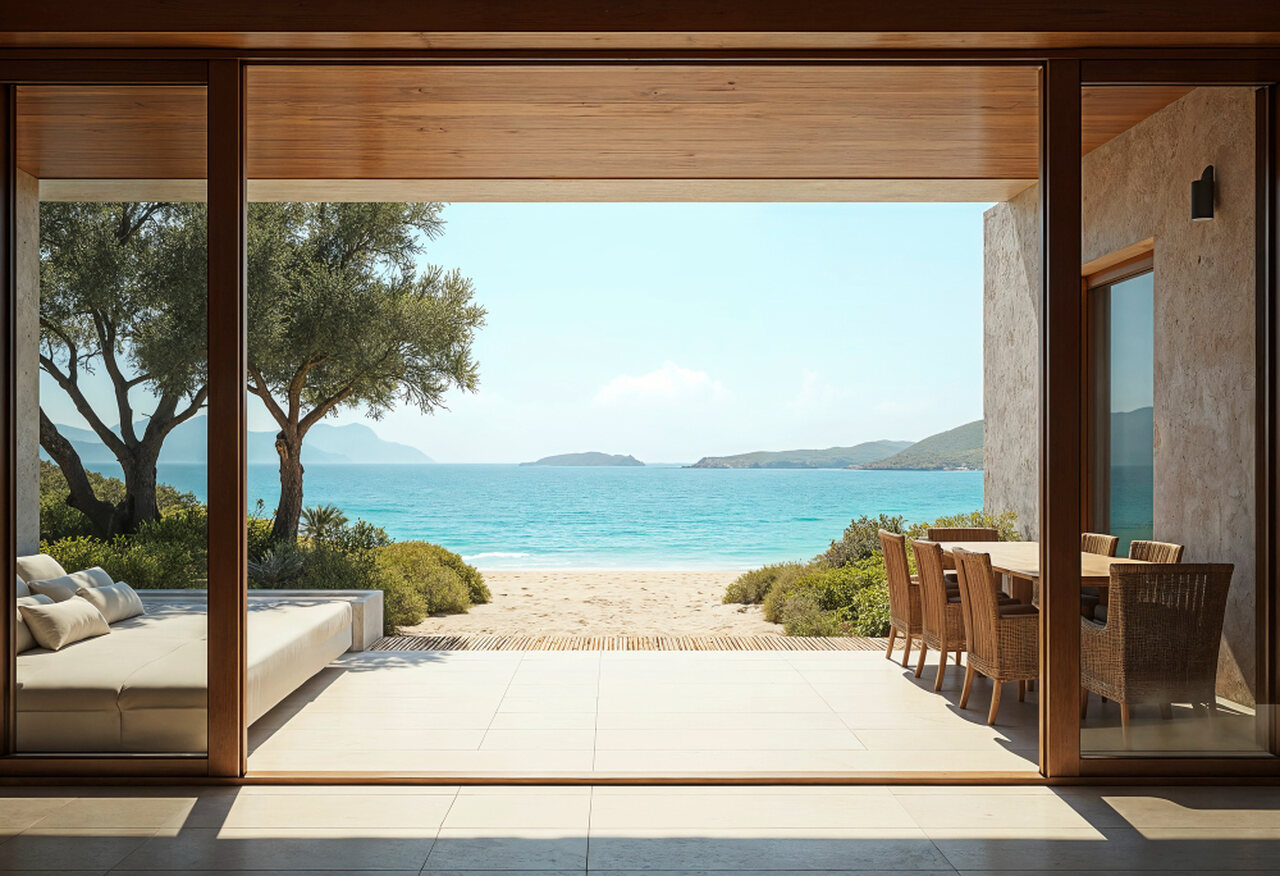 dom z widokiem na morze