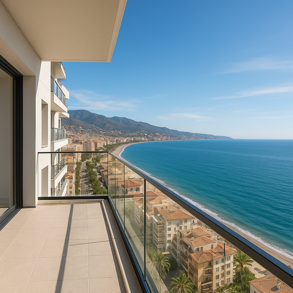 Apartamenty z widokiem na morze w Málaga