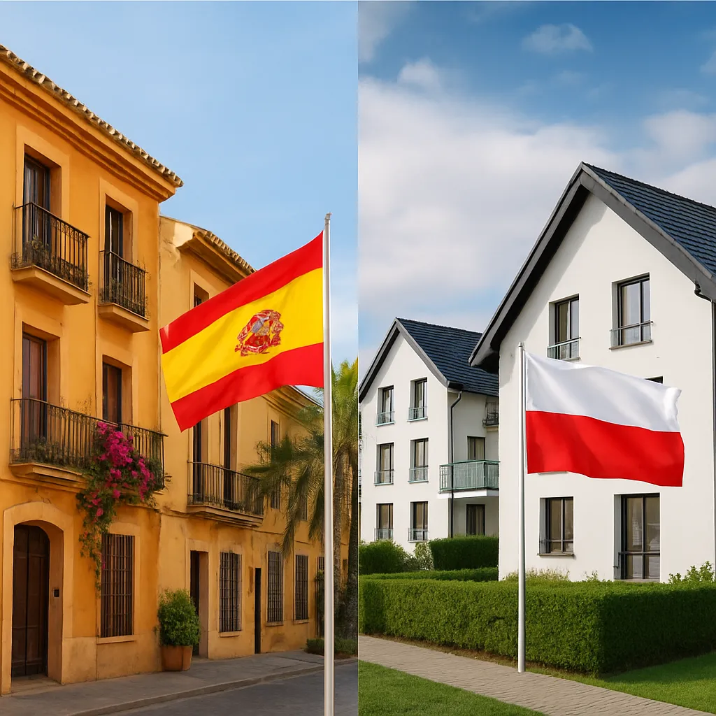 Porównanie rynku nieruchomości w Hiszpanii i w Polsce