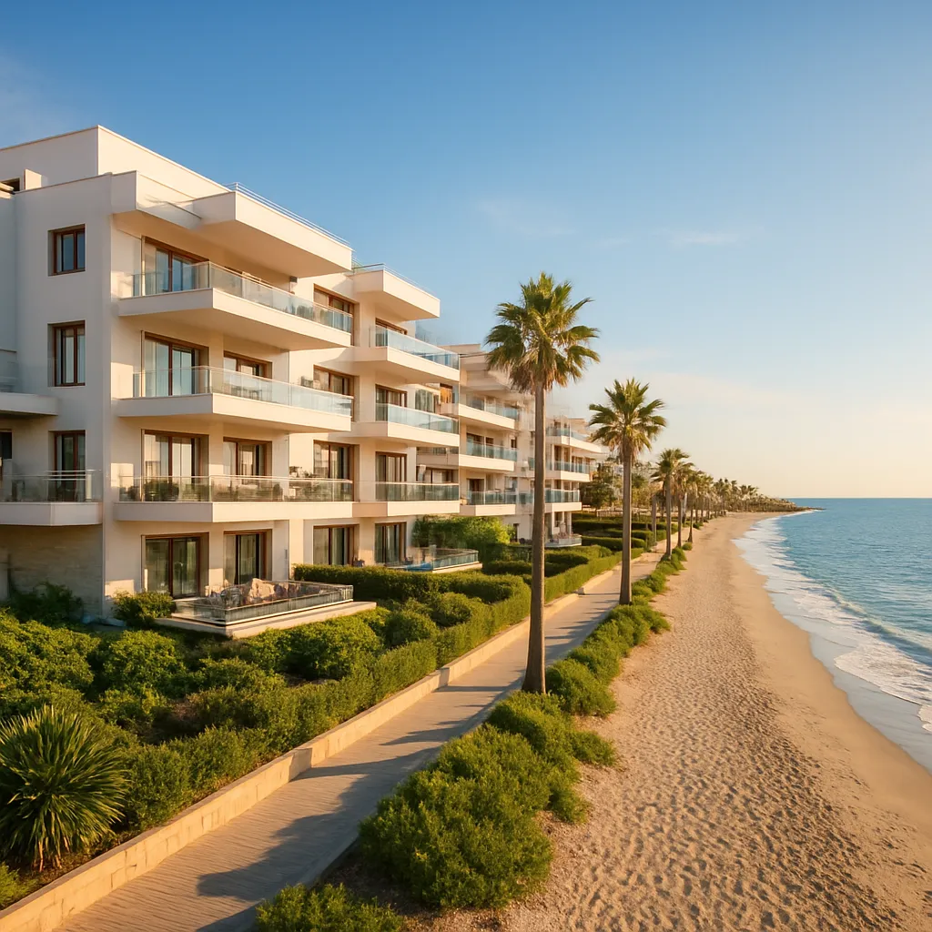 Apartamenty przy plaży w Mijas Costa