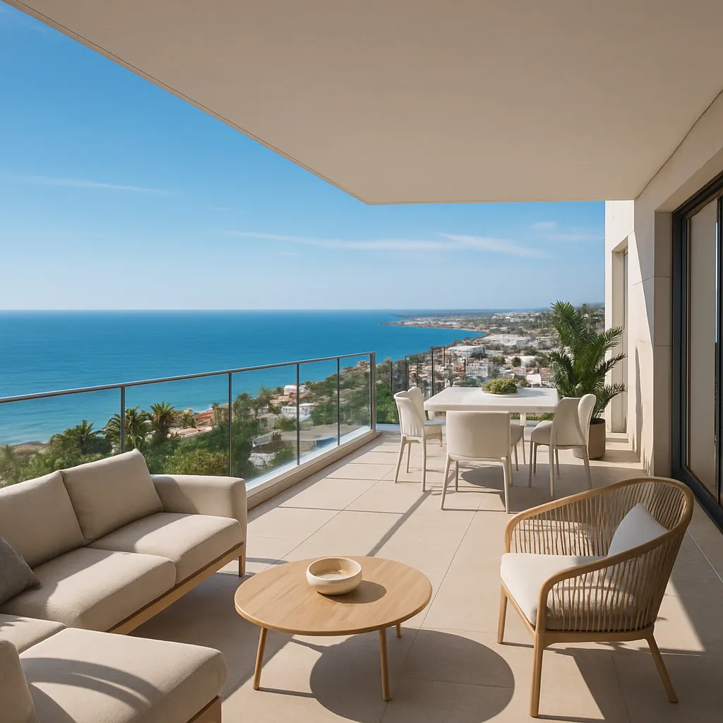 Apartamenty z widokiem na morze w Estepona