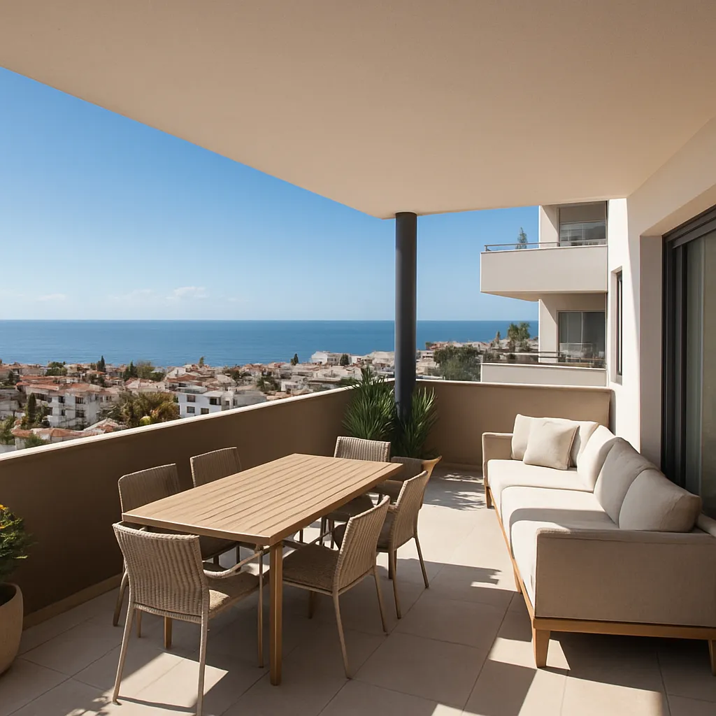 Apartamenty z dużym tarasem w Benalmádena
