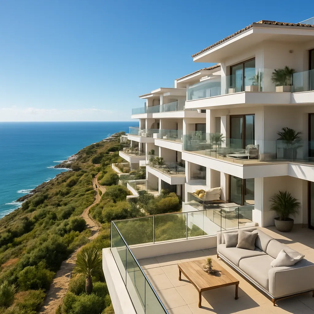 Apartamenty z widokiem na morze w Casares