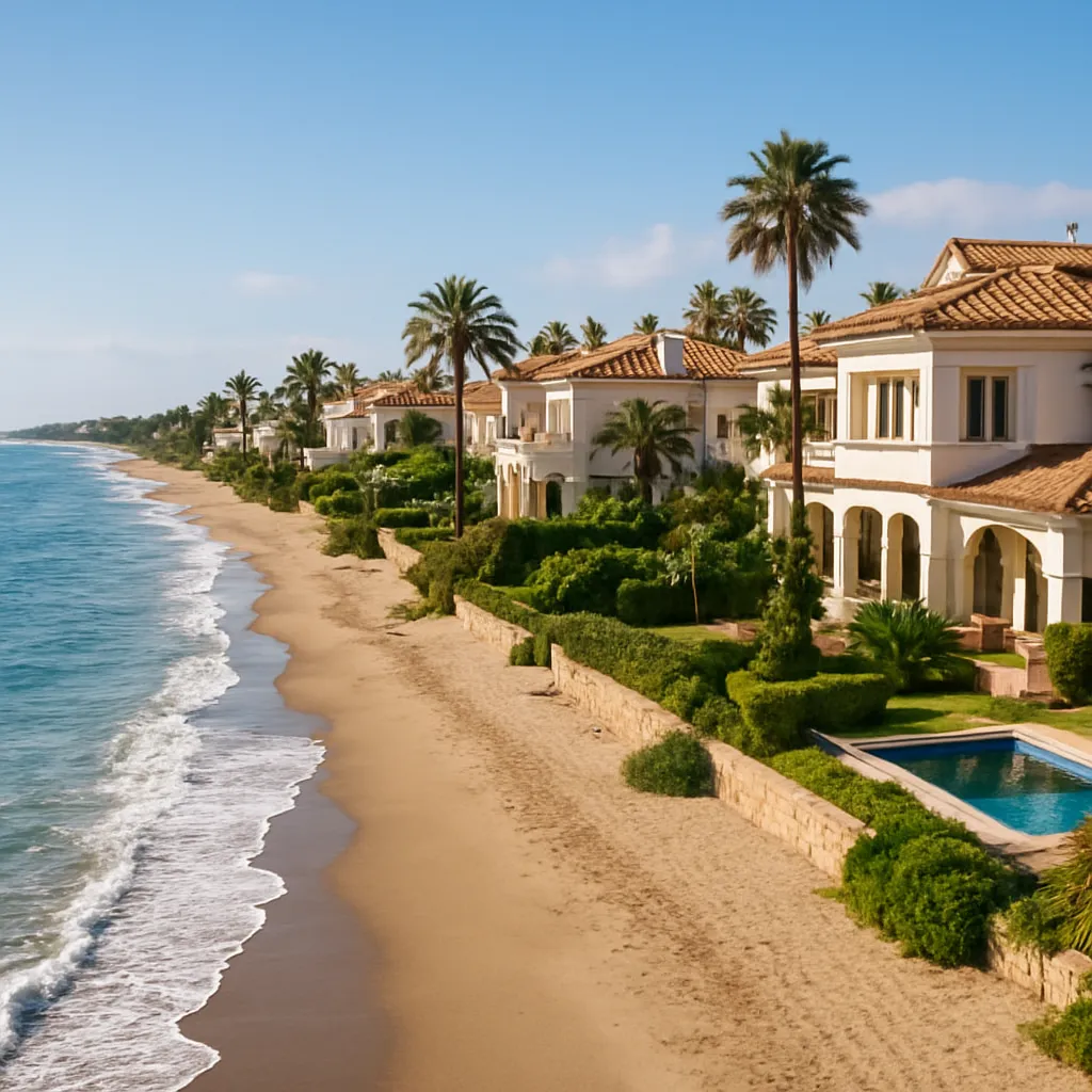 Nieruchomości przy plaży w New Golden Mile