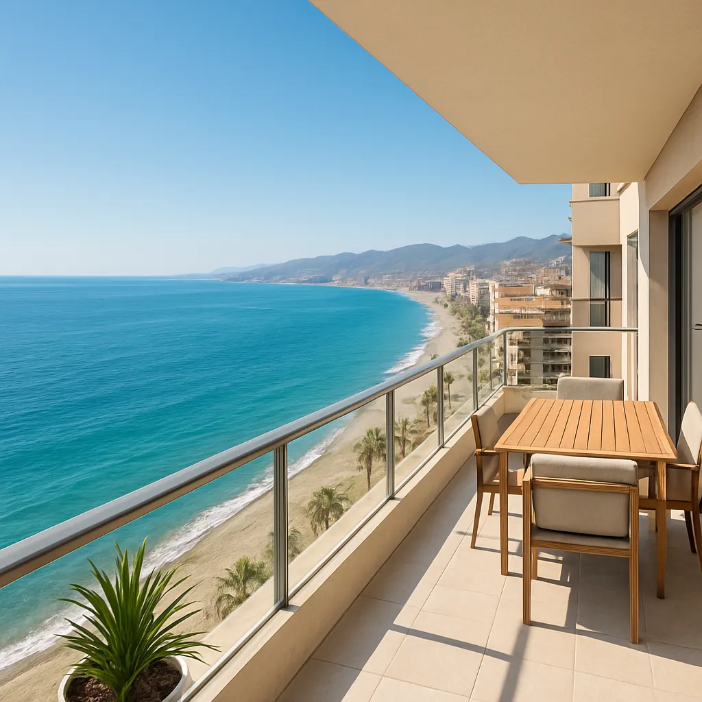Apartamenty z widokiem na morze w Málaga